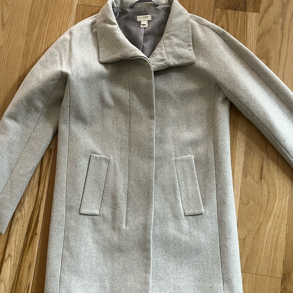 J.Crew Women's Gray Wool Coat